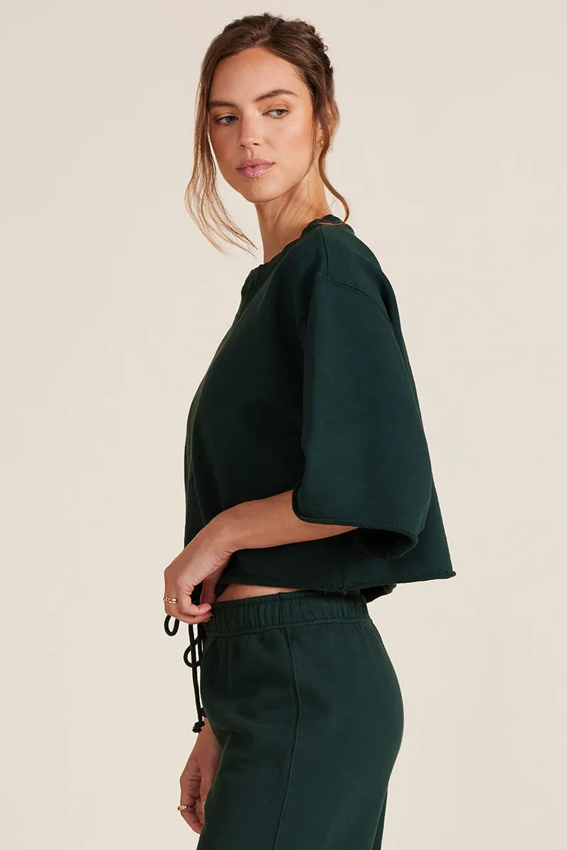 DROP SHOULDER CROP SHORT SLEEVE sold by bobi product image thumbnail 2