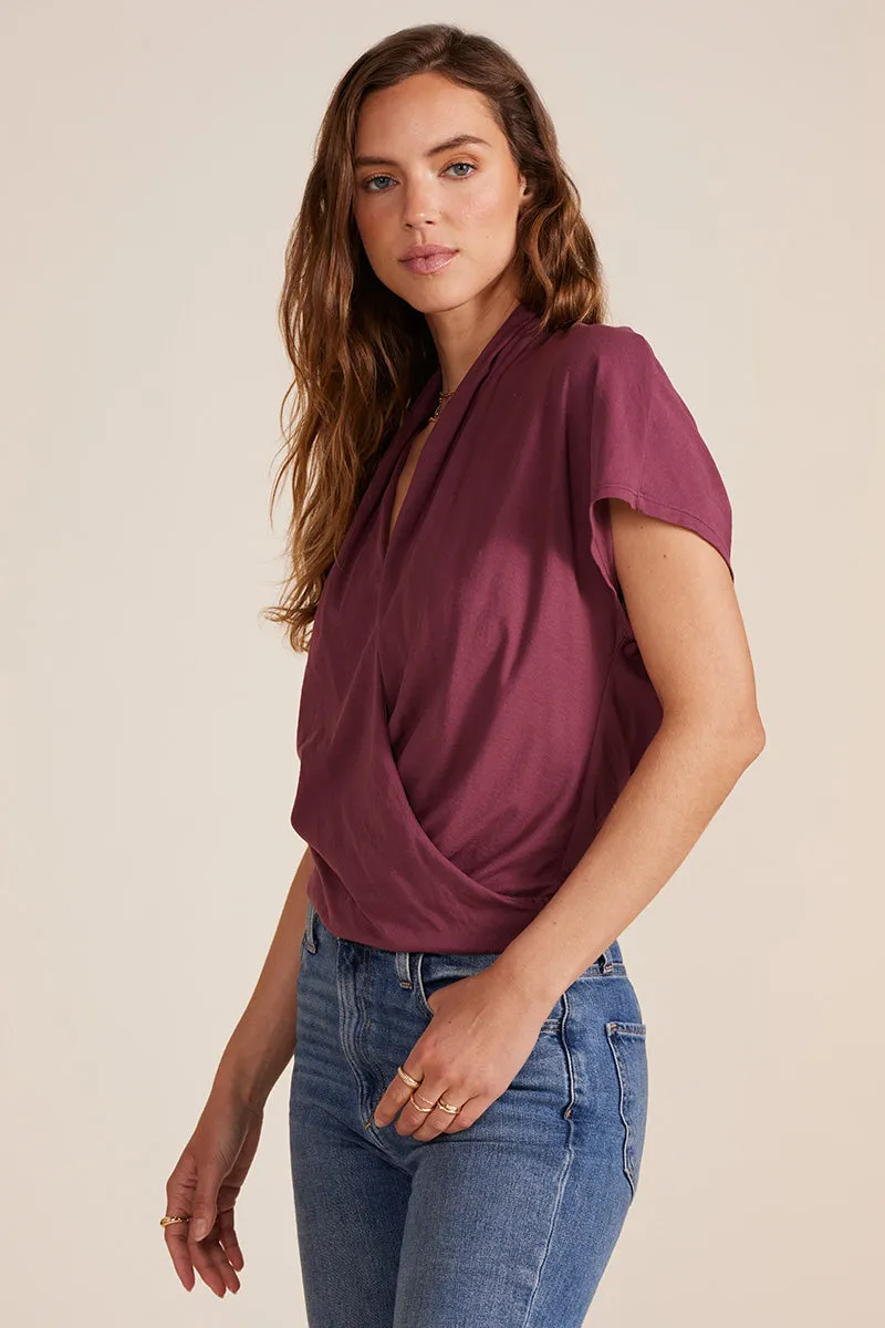 SURPLICE DROP SHOULDER TEE sold by bobi product image thumbnail 3