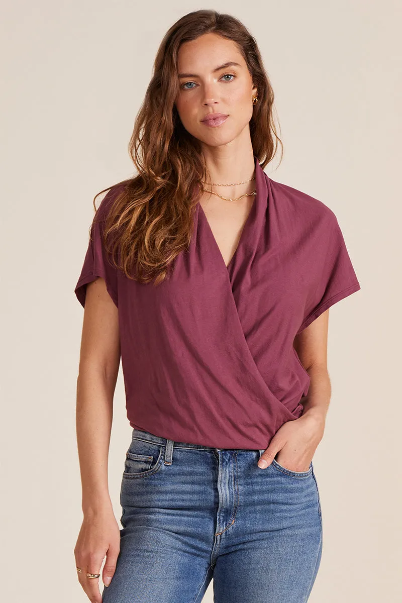 SURPLICE DROP SHOULDER TEE sold by bobi product image thumbnail 2