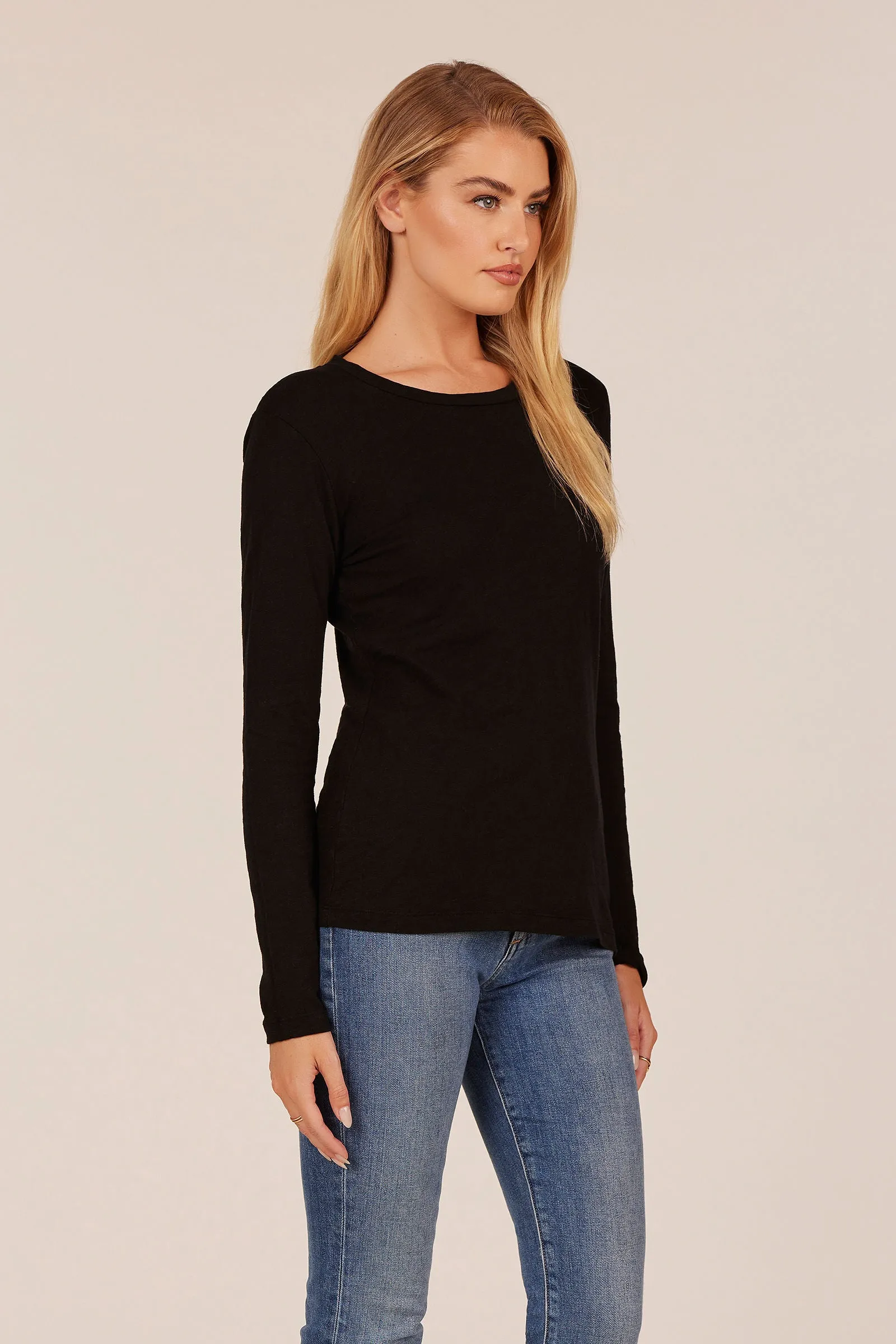 LONG SLEEVE CREWNECK TEE sold by bobi product image thumbnail 4