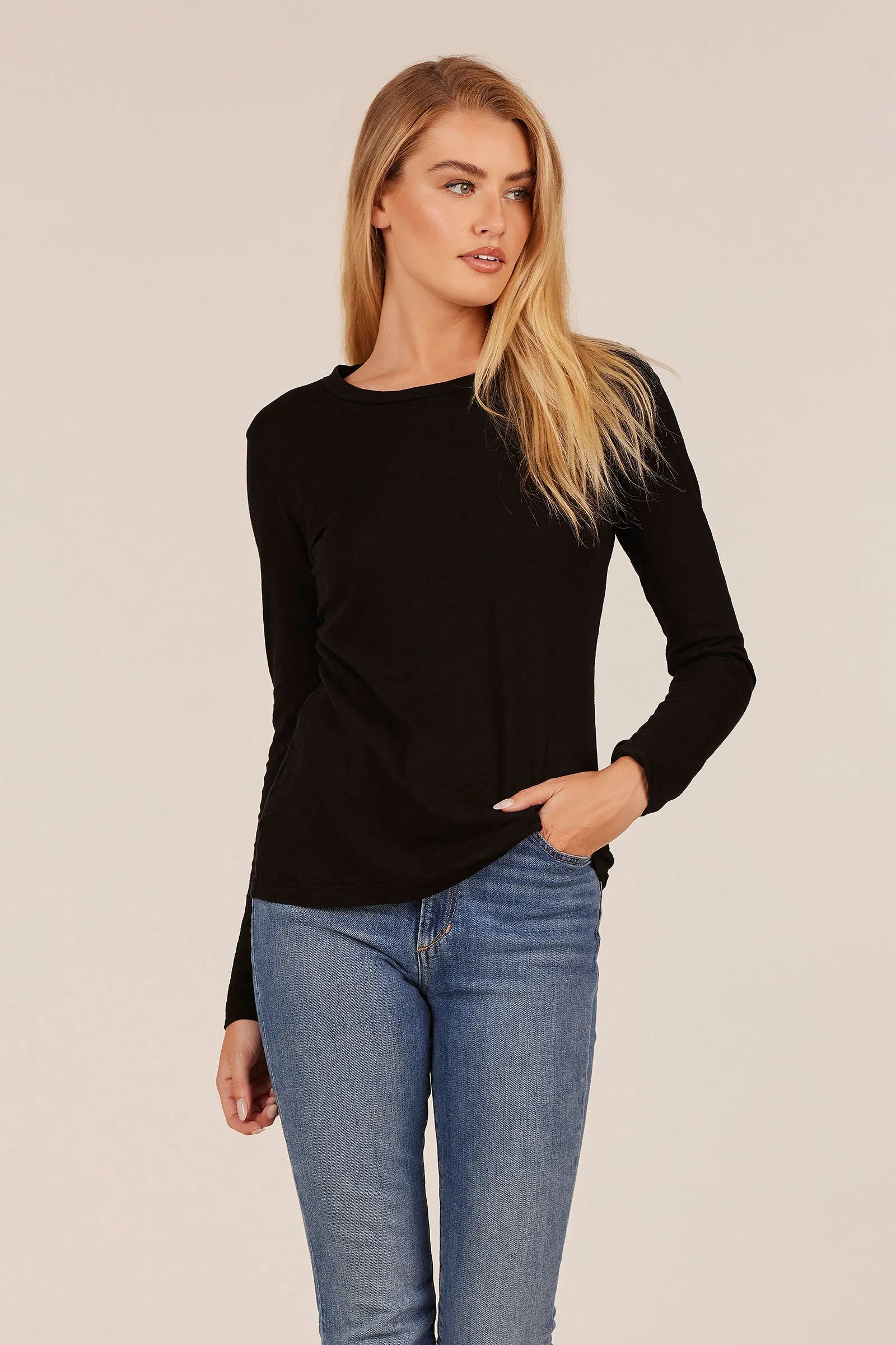 LONG SLEEVE CREWNECK TEE sold by bobi product image thumbnail 2