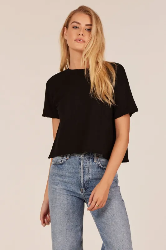 RAW EDGE CROPPED TEE sold by bobi