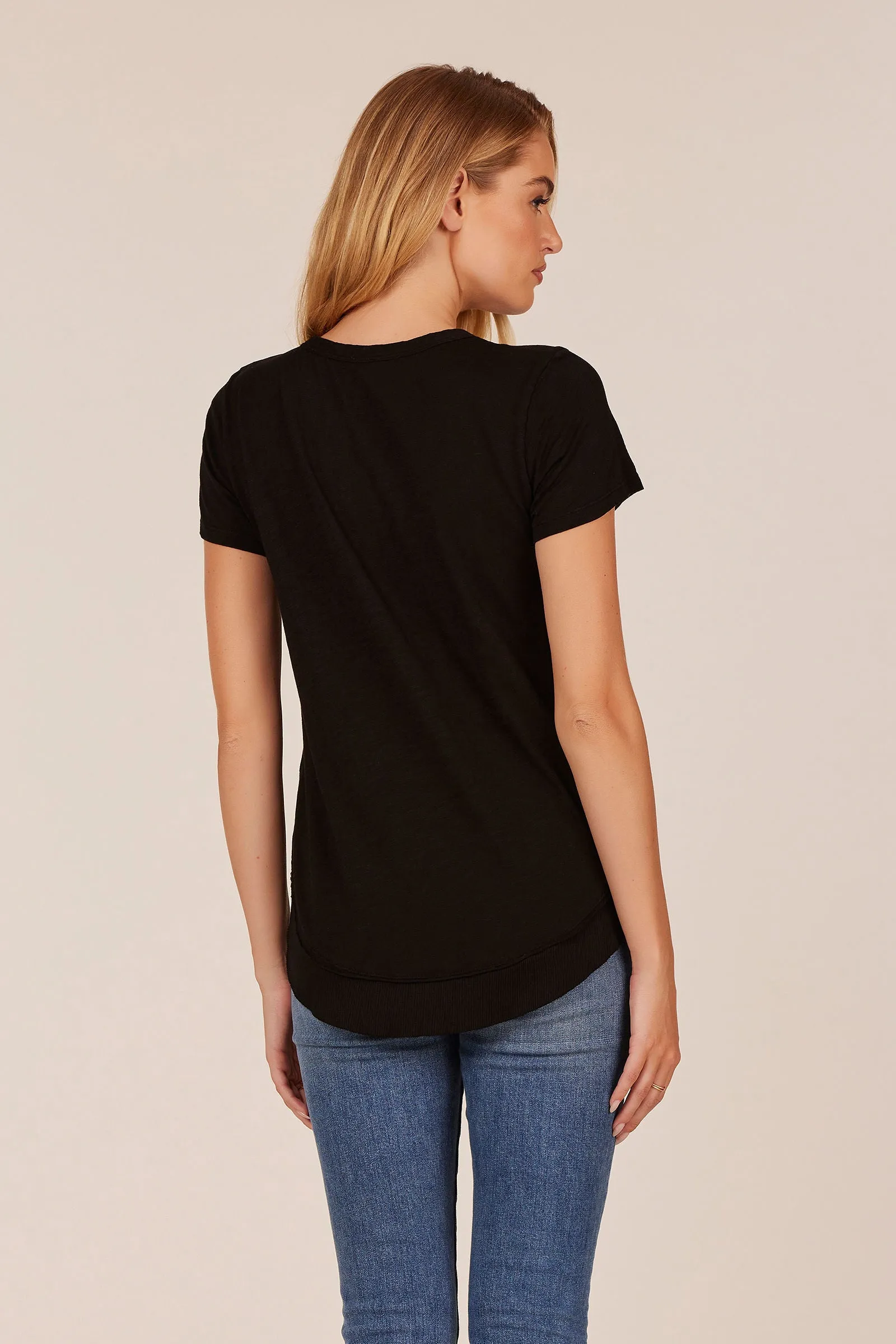 SHORT SLEEVE ROUND HEM TEE sold by bobi product image thumbnail 4