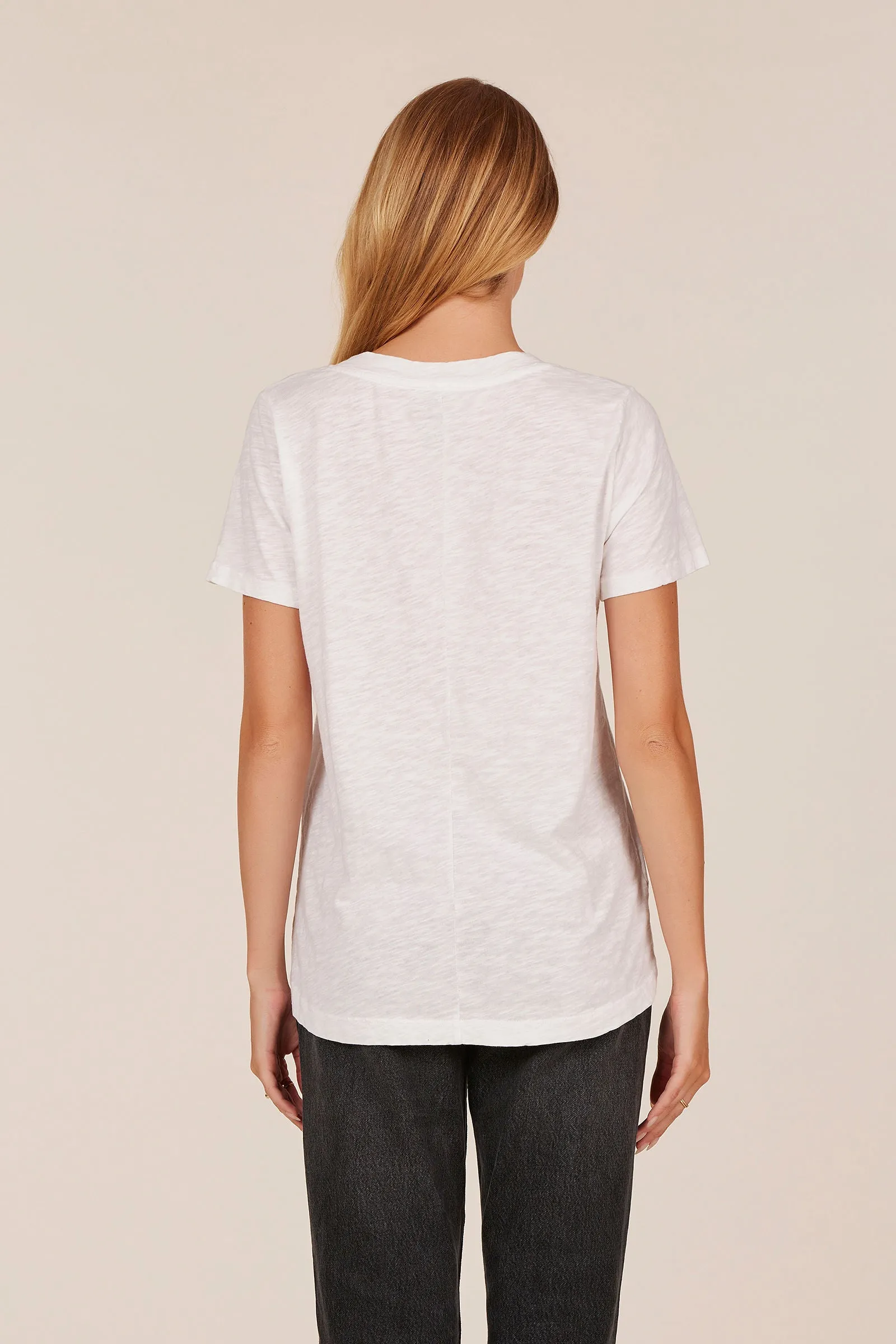 RAW EDGE SHOULDER SEAM TEE sold by bobi product image thumbnail 4