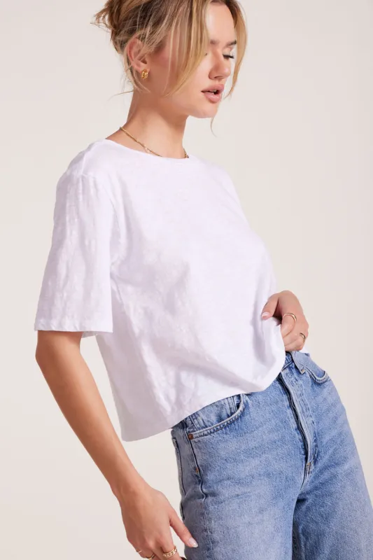 CENTER BACK SEAM CROP TOP sold by bobi