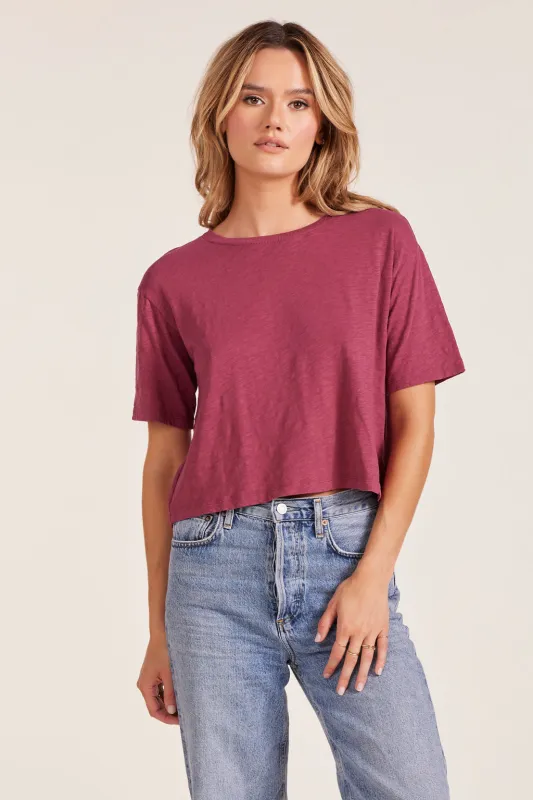 CENTER BACK SEAM CROP TOP sold by bobi