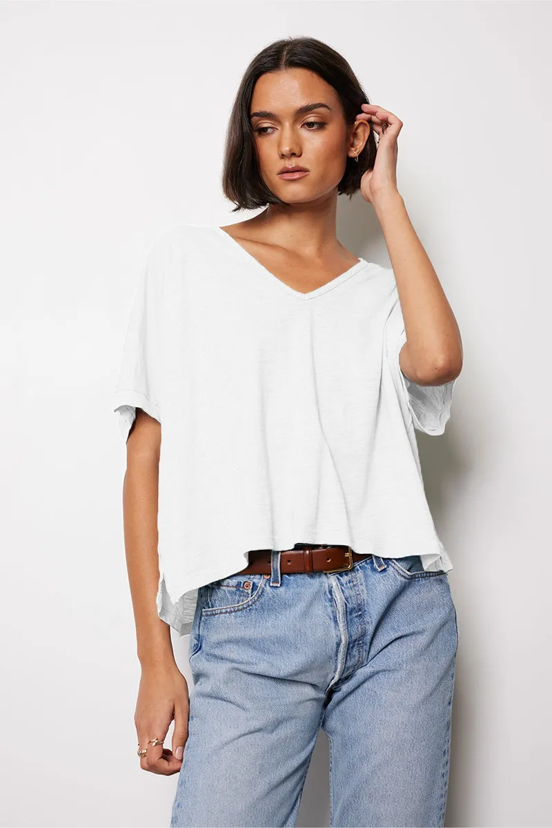 OVERSIZE V-NECK BOXY TEE sold by bobi product image thumbnail 2