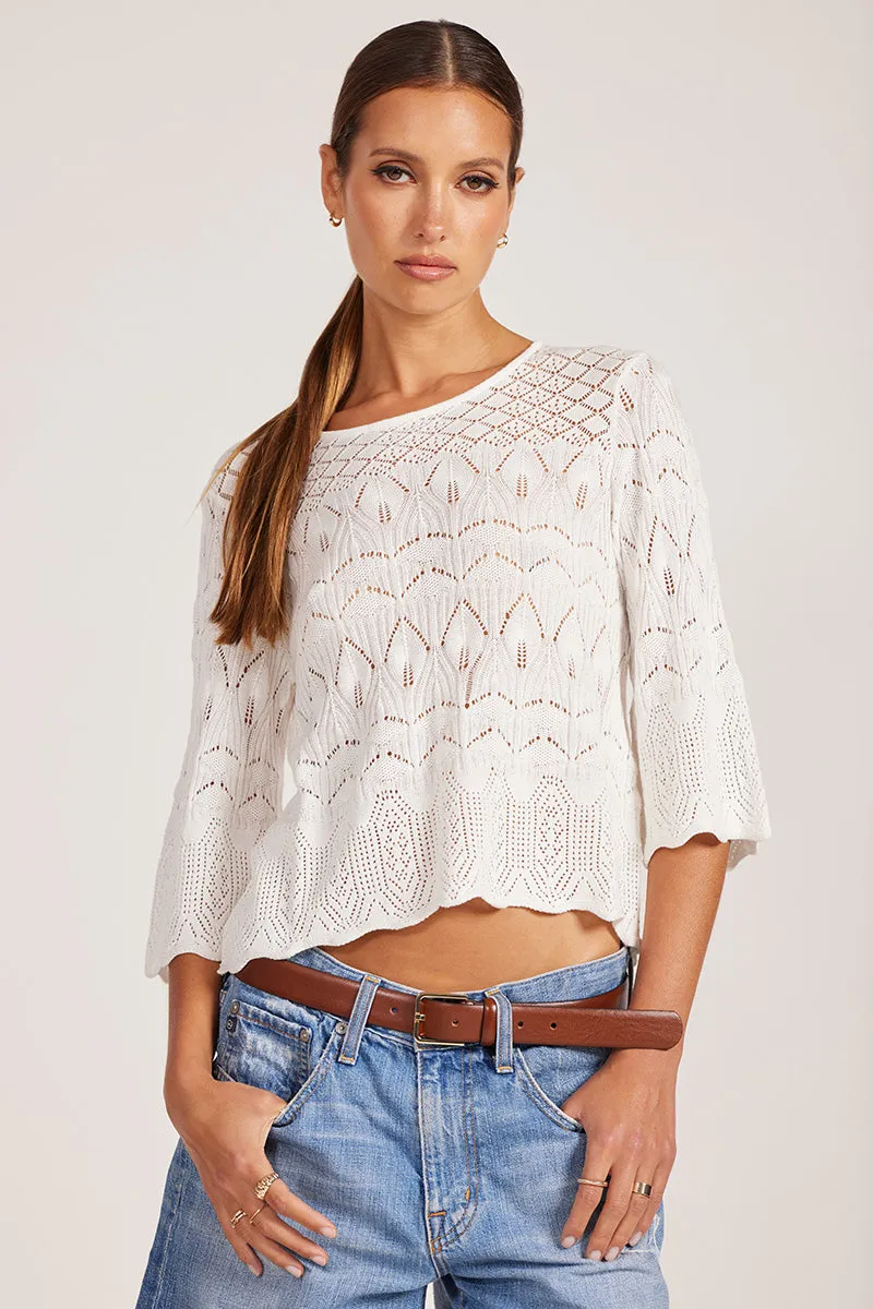 POINTELLE SUMMER TEE sold by bobi