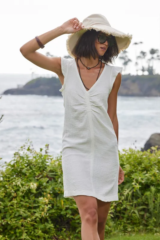 MINI CINCHED FRONT DRESS made by bobi