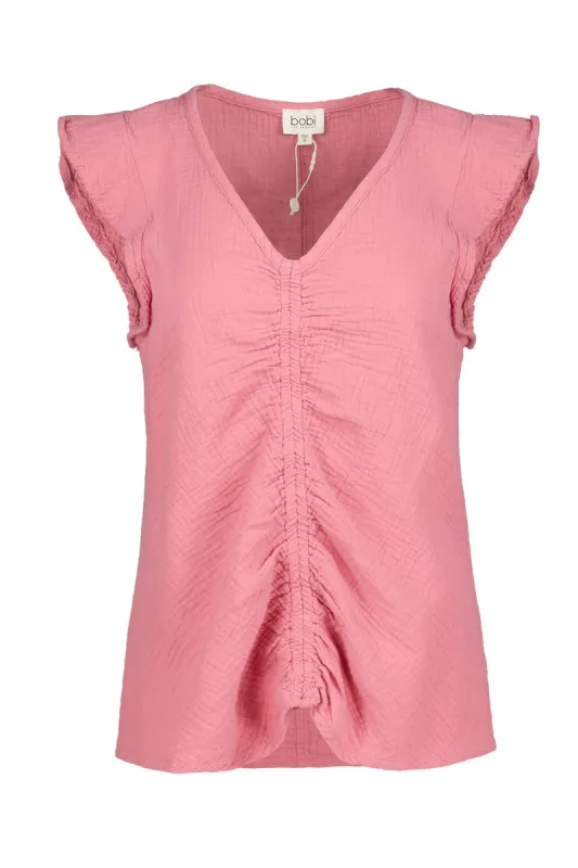 CINCHED FRONT TOP made by bobi