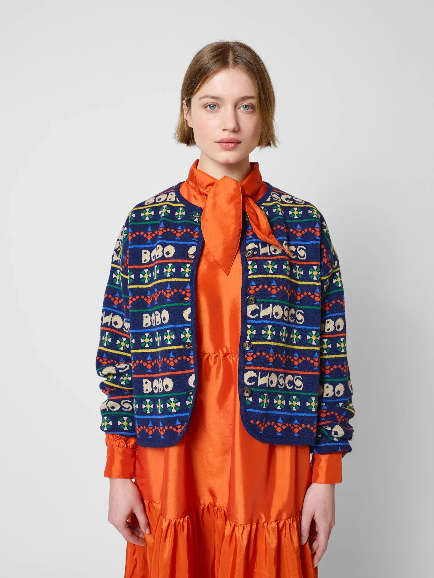 Muticolour printed cardigan sold by Bobo Choses product image thumbnail 2
