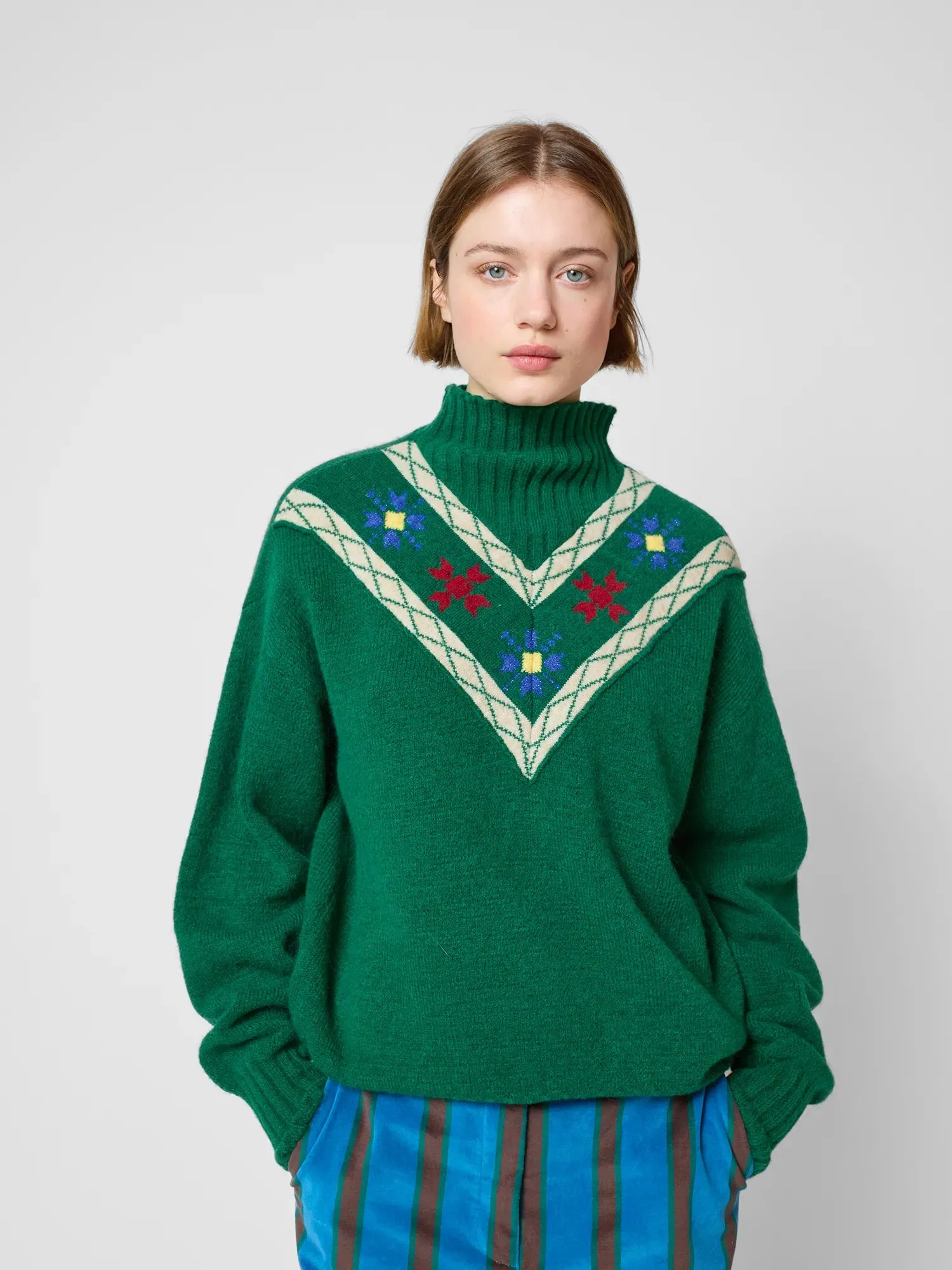 Floral turtleneck jumper sold by Bobo Choses