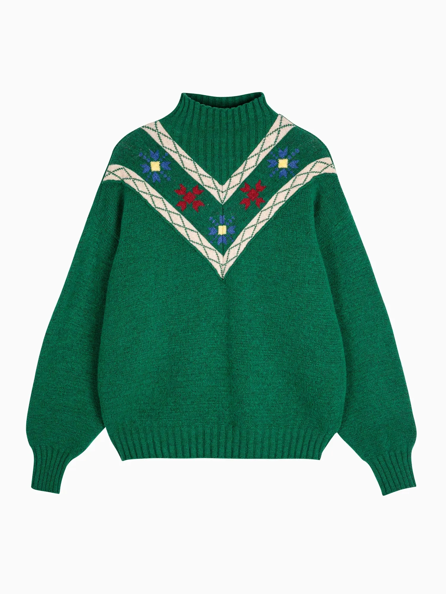 Floral turtleneck jumper sold by Bobo Choses product image thumbnail 2