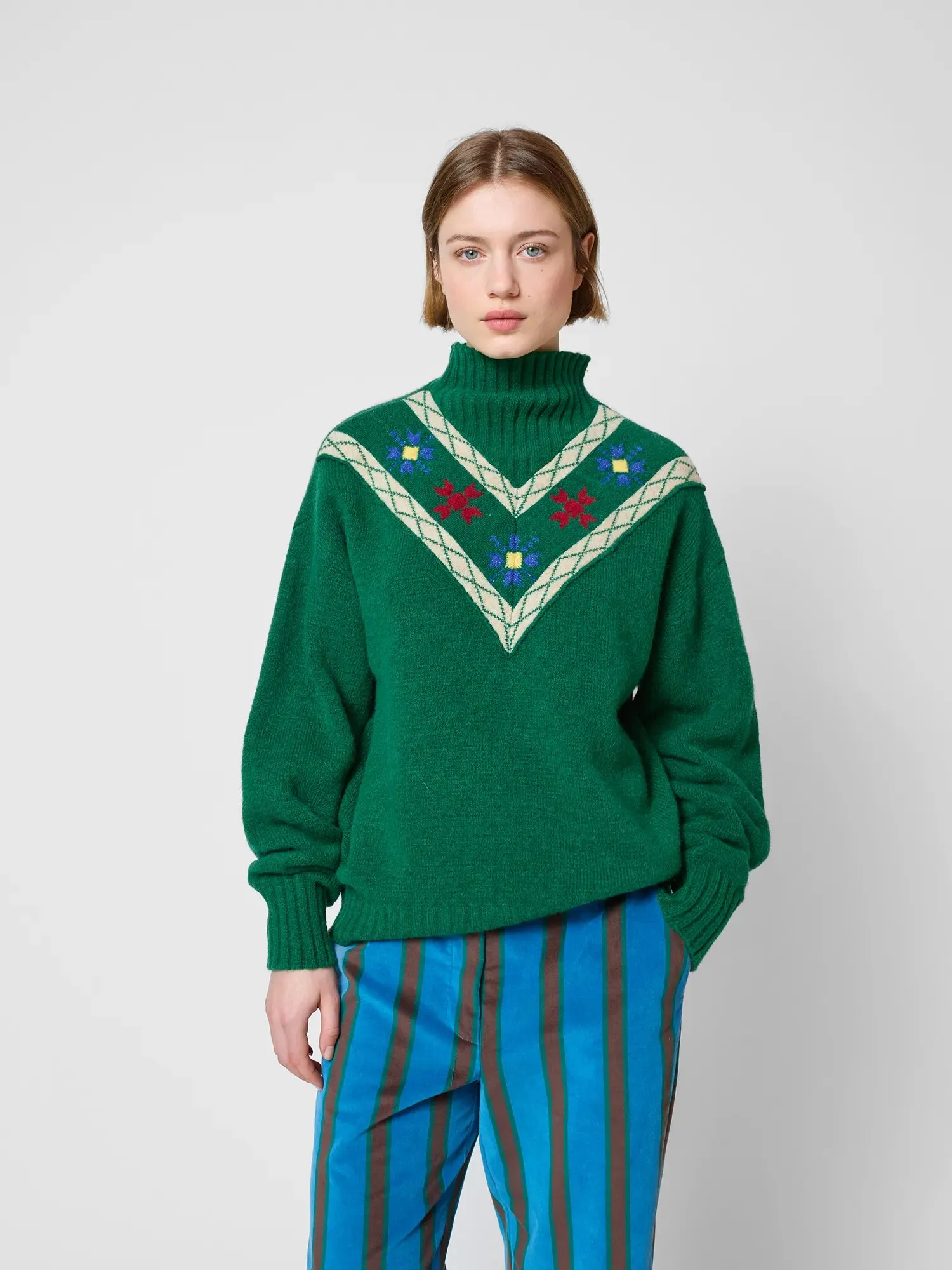 Floral turtleneck jumper sold by Bobo Choses product image thumbnail 5