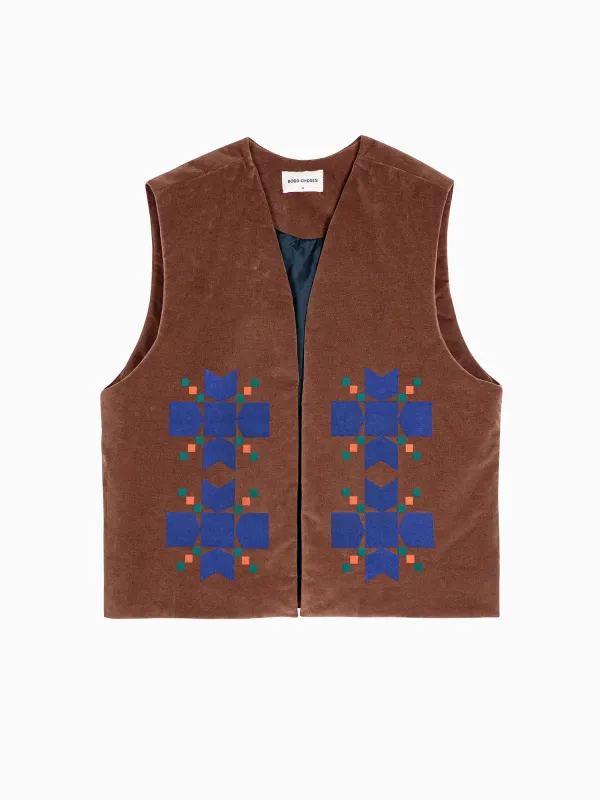 Snowflake velvet vest sold by Bobo Choses