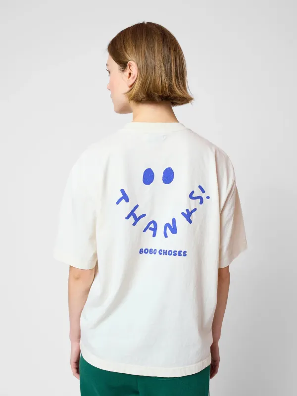 Thanks short sleeve T-shirt sold by Bobo Choses