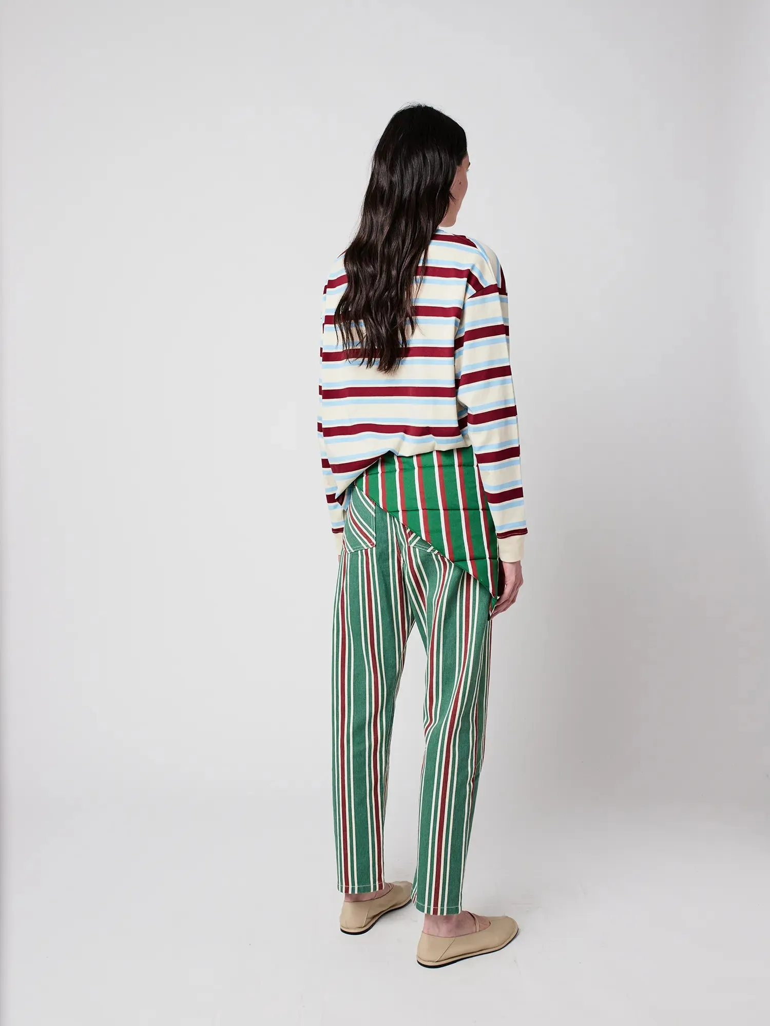 Knitted striped relaxed T-shirt sold by Bobo Choses product image thumbnail 4