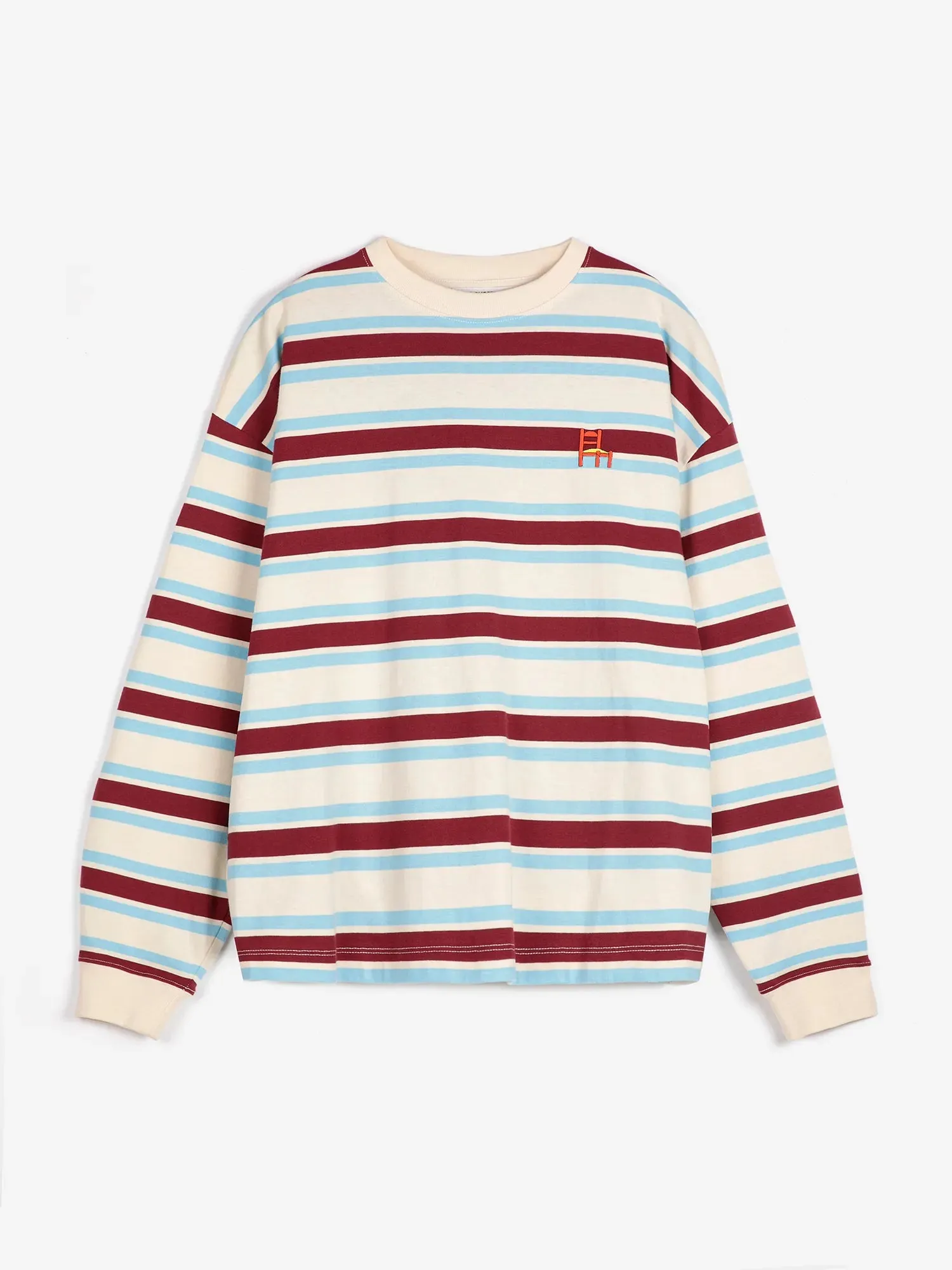 Knitted striped relaxed T-shirt sold by Bobo Choses product image thumbnail 2