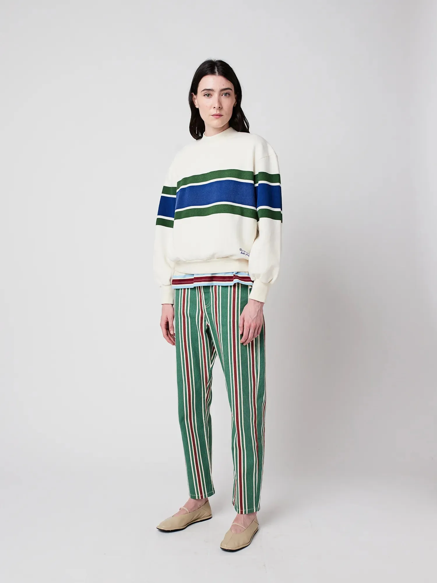 Stripes relaxed sweatshirt sold by Bobo Choses product image thumbnail 2