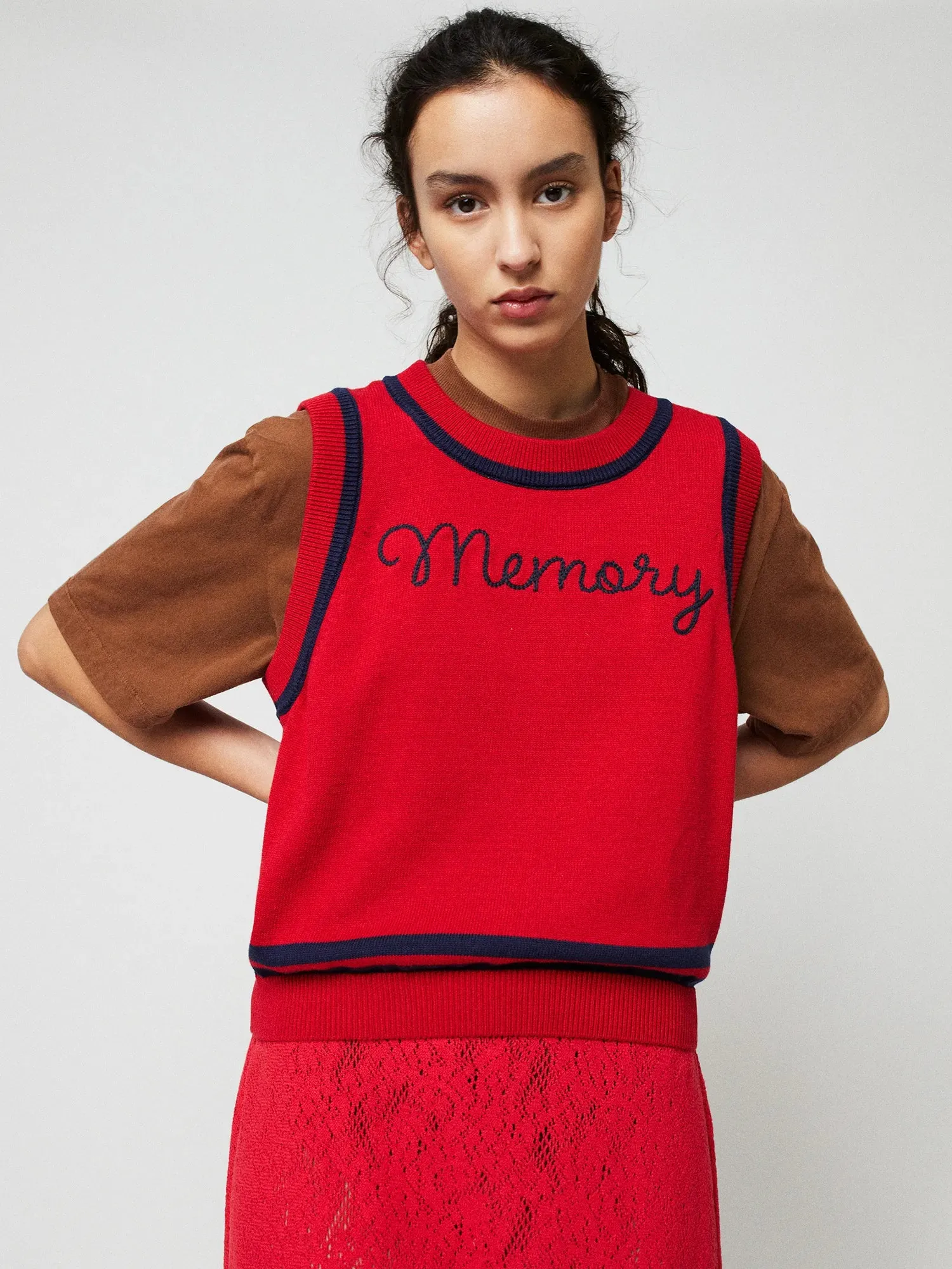 Memory knitted vest sold by Bobo Choses