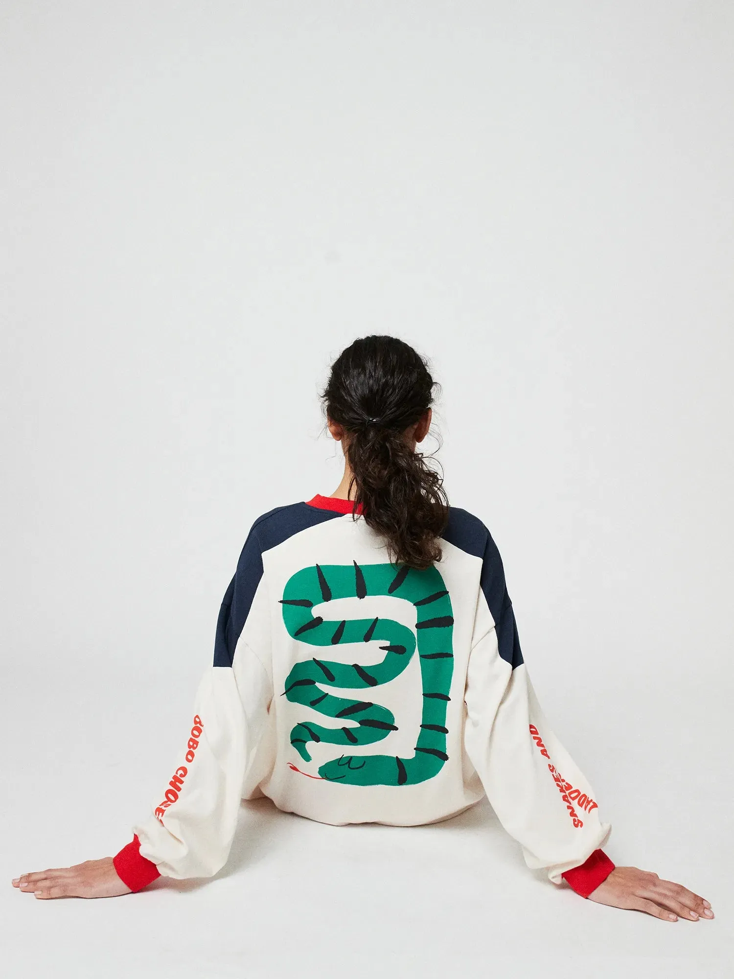 Snake long sleeve T-shirt sold by Bobo Choses