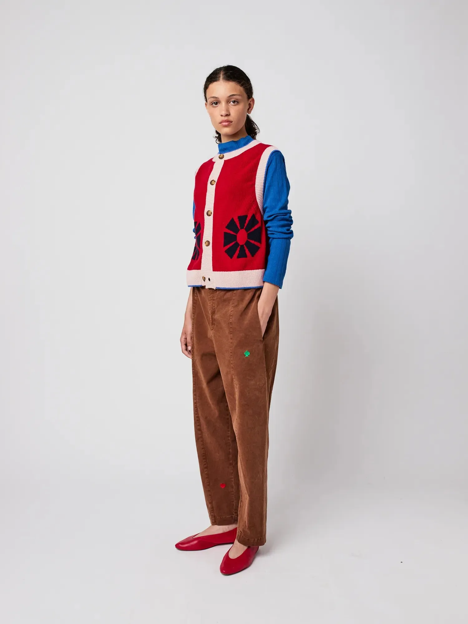 Flower knitted vest sold by Bobo Choses product image thumbnail 5