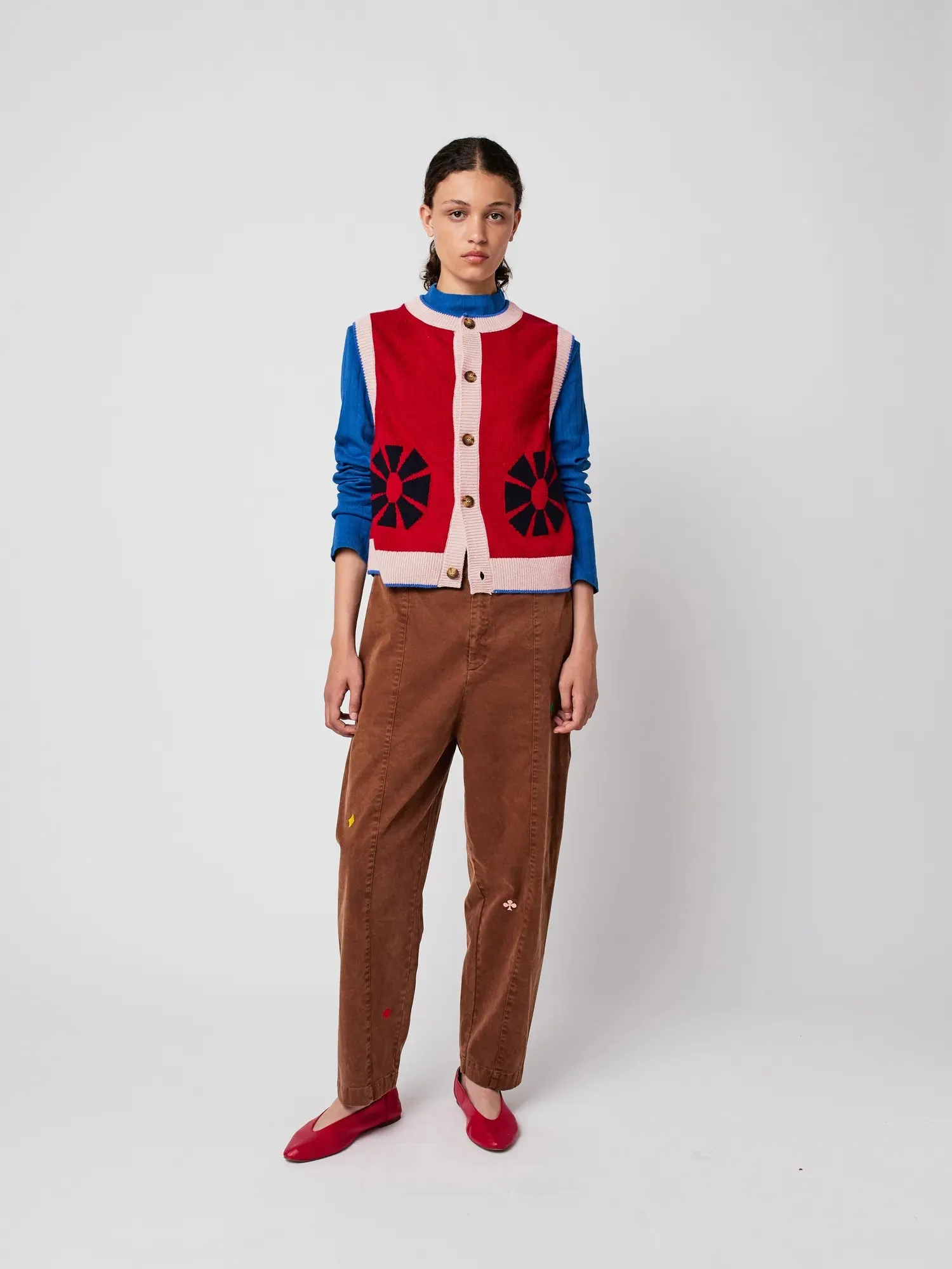 Flower knitted vest sold by Bobo Choses product image thumbnail 4