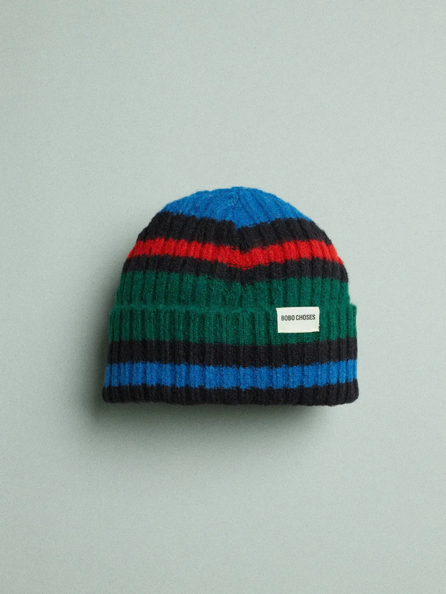 Striped knitted beanie sold by Bobo Choses