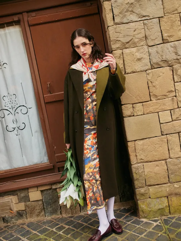 Wool blend long coat sold by Bobo Choses