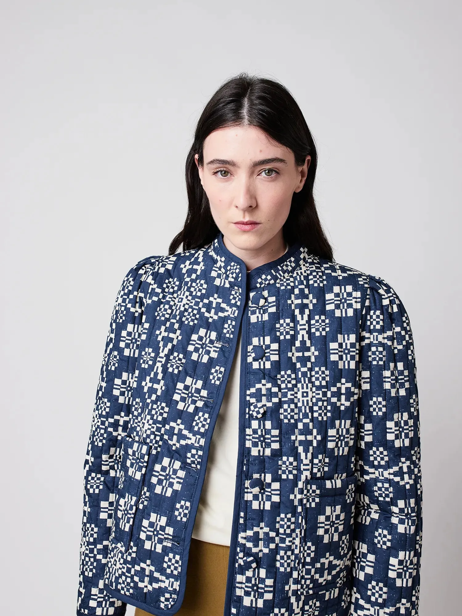 Kaleidoscope pattern cropped jacket sold by Bobo Choses