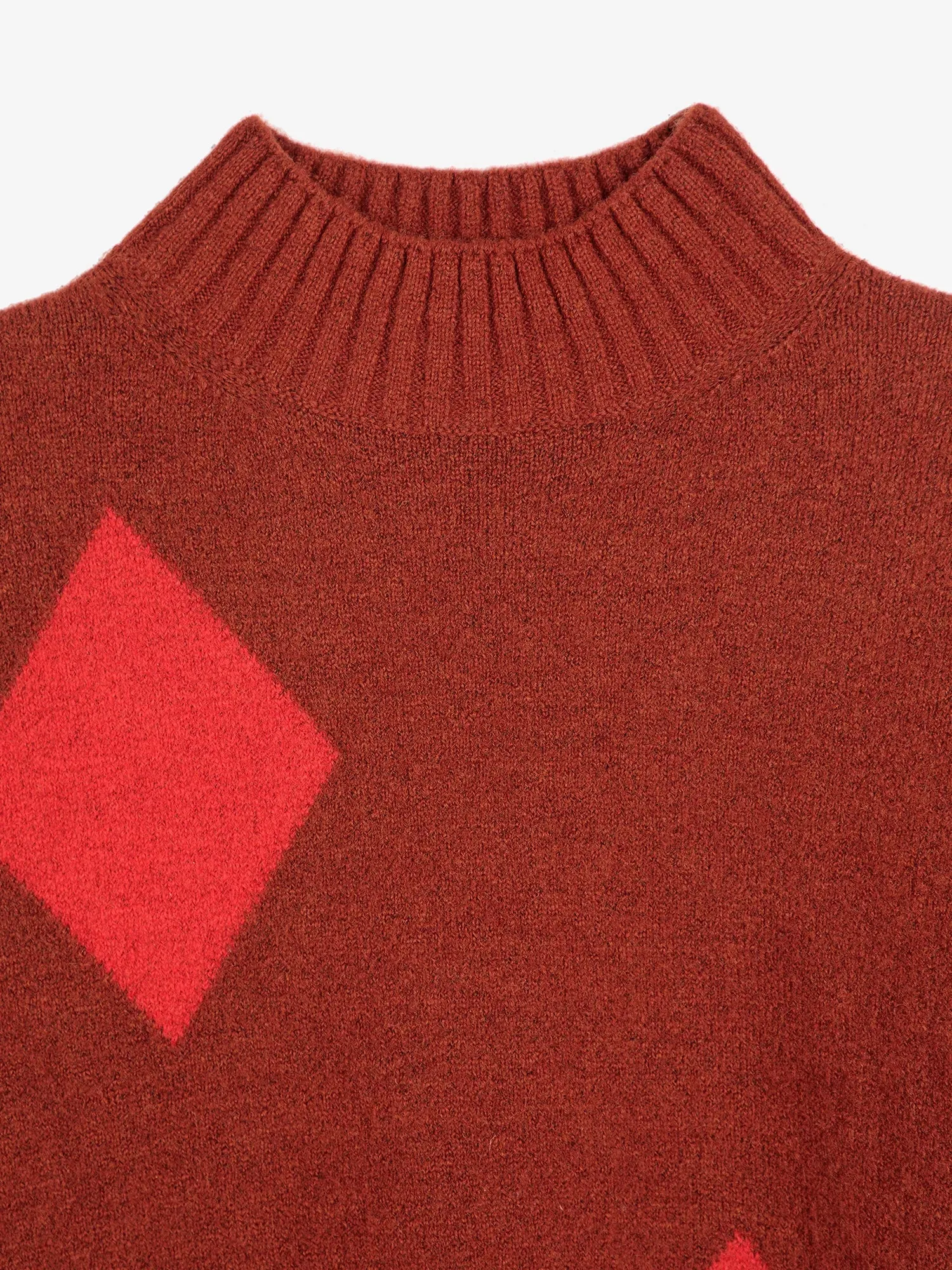 Diamond card turtle neck jumper sold by Bobo Choses product image thumbnail 3