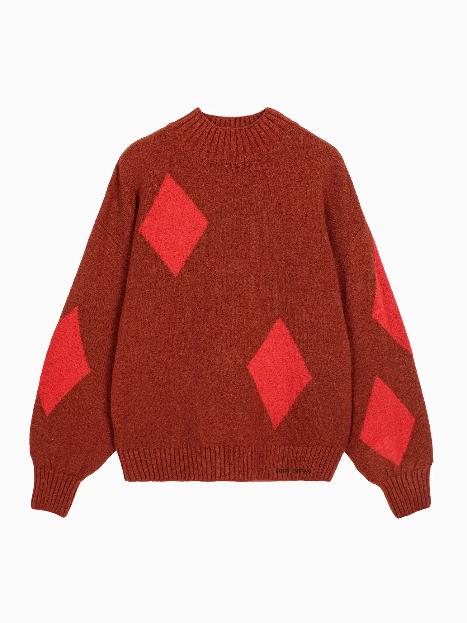 Diamond card turtle neck jumper sold by Bobo Choses product image thumbnail 2