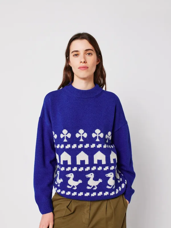 Farm jacquard oversize jumper sold by Bobo Choses