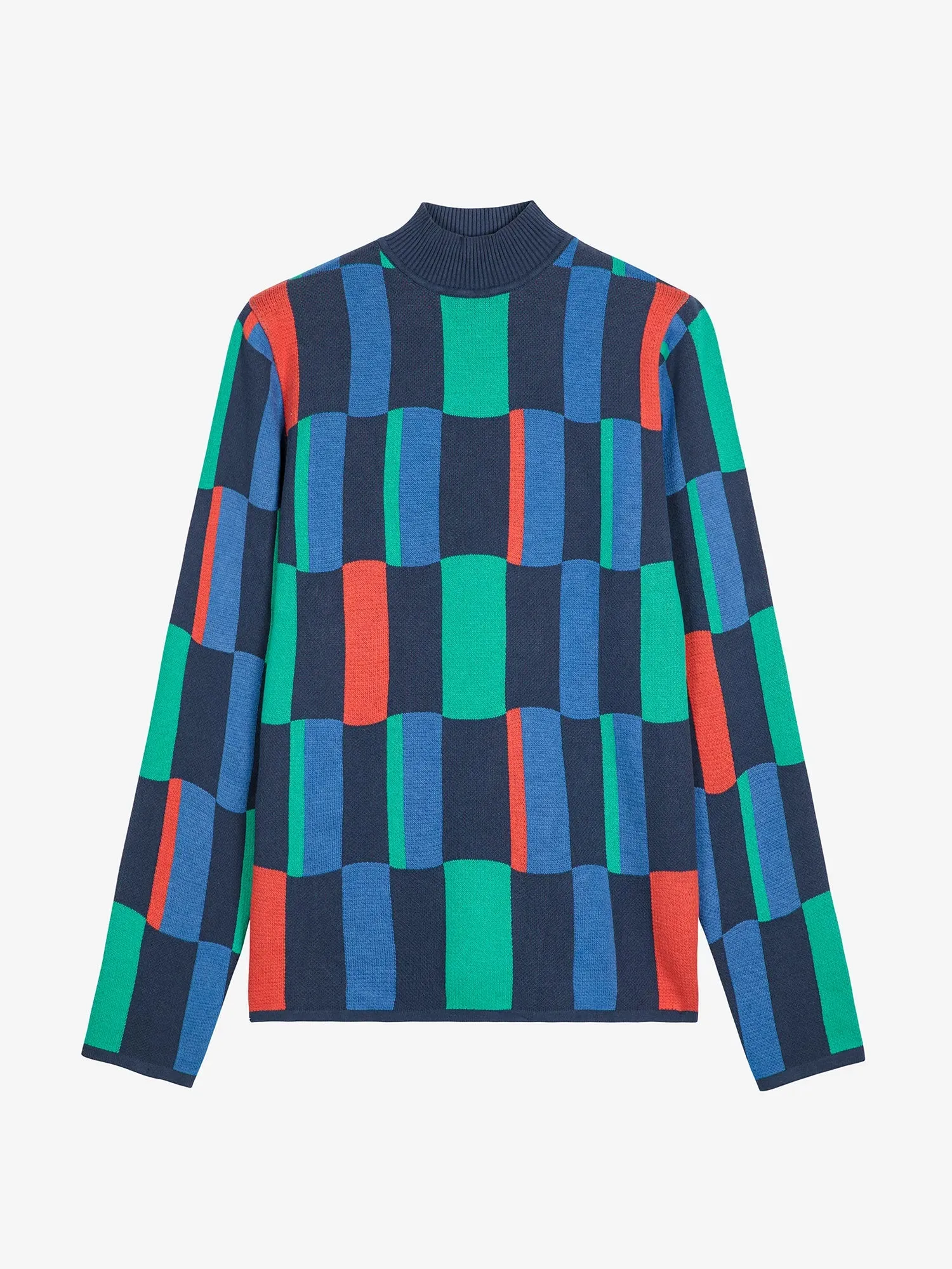Geometric jacquard turtleneck jumper sold by Bobo Choses product image thumbnail 2