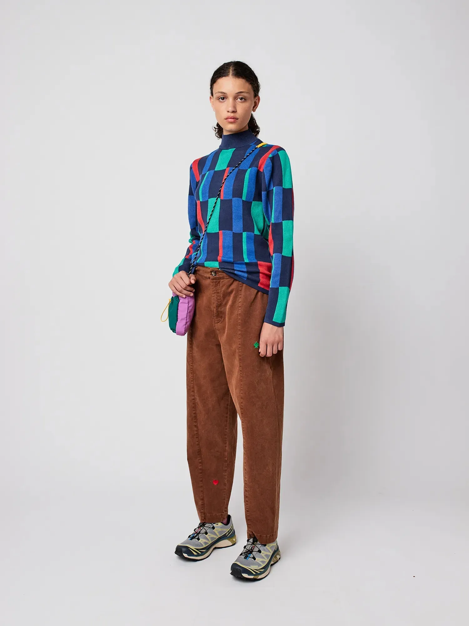 Geometric jacquard turtleneck jumper sold by Bobo Choses product image thumbnail 5