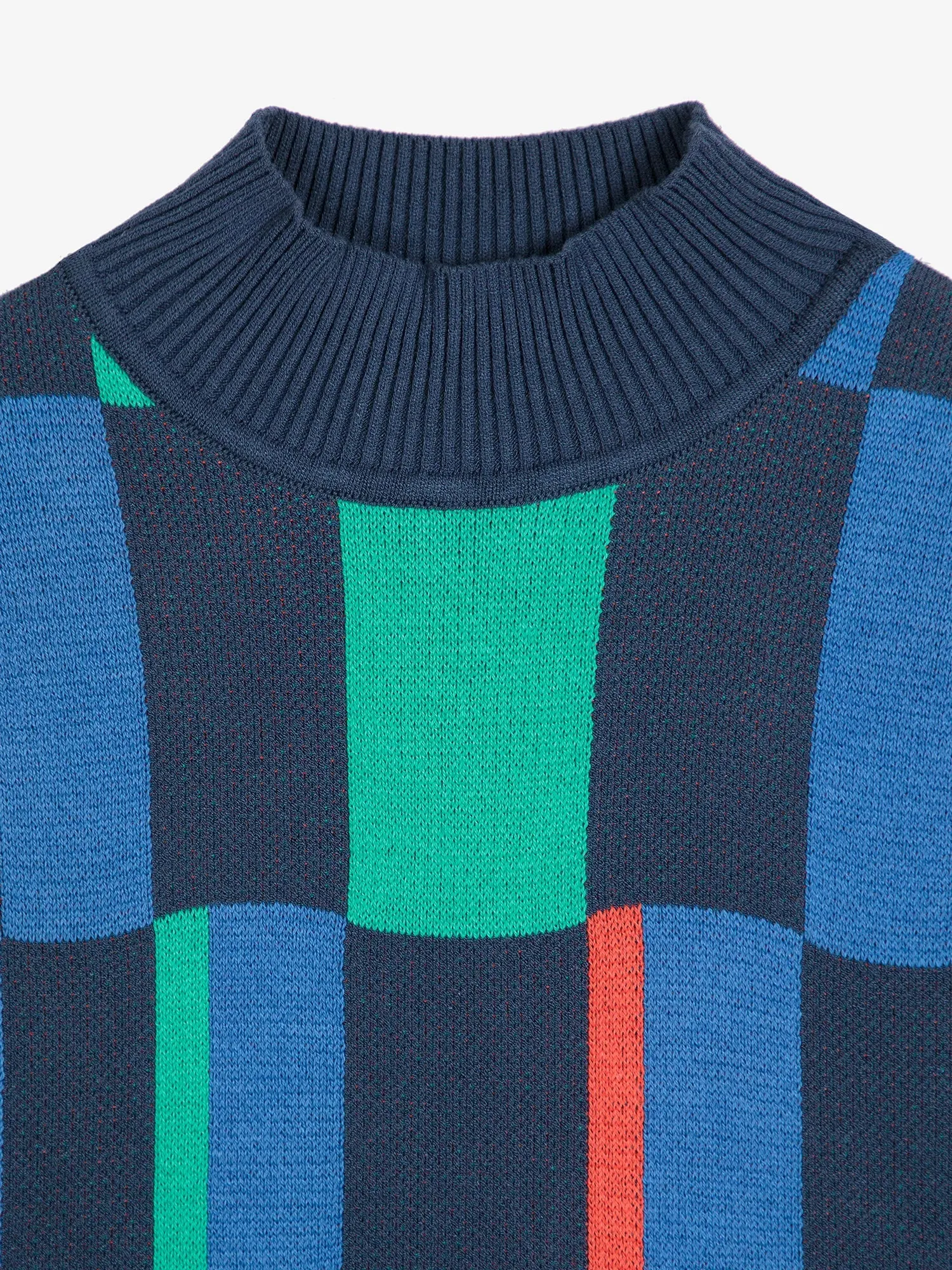 Geometric jacquard turtleneck jumper sold by Bobo Choses product image thumbnail 3