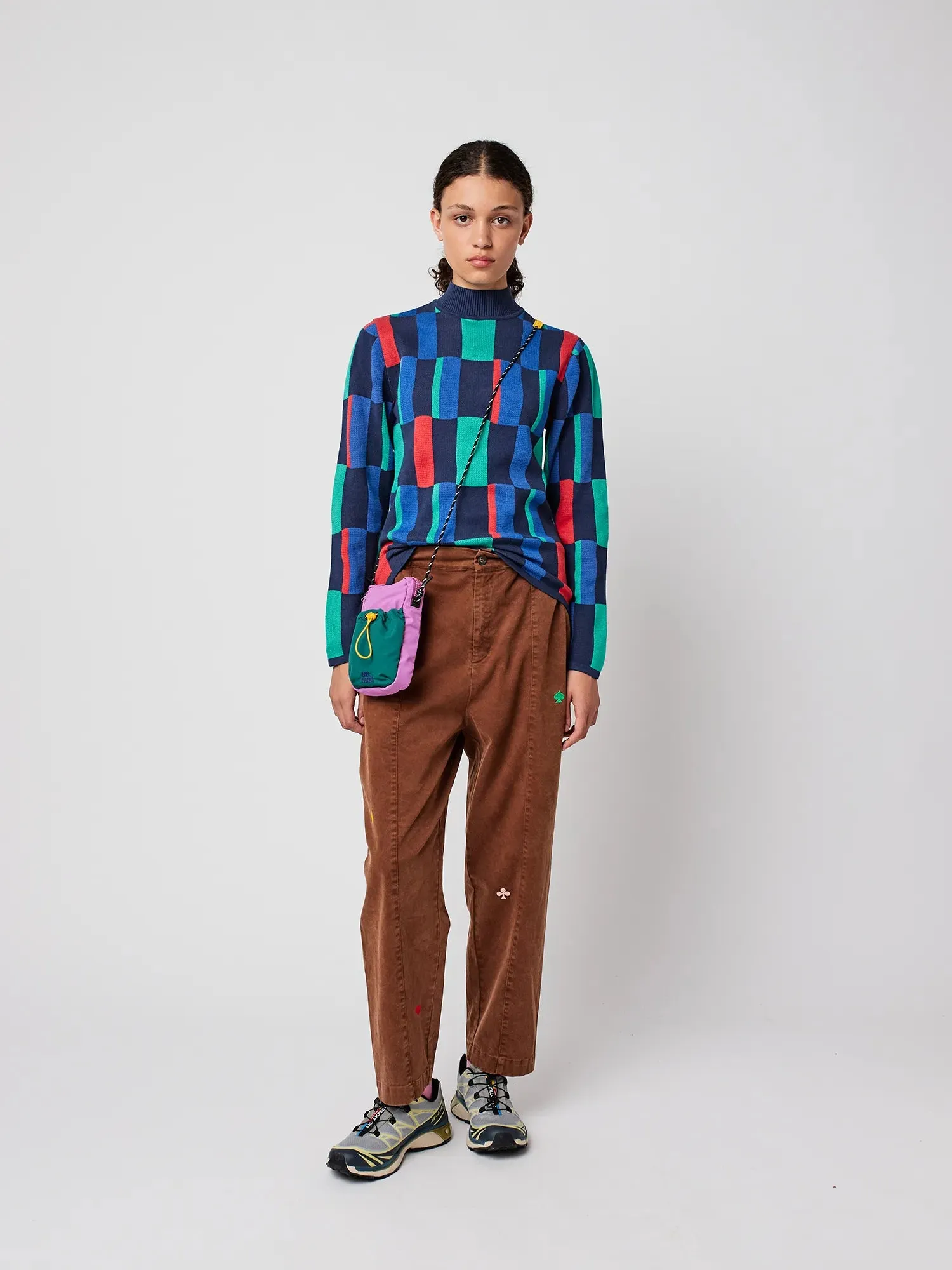 Geometric jacquard turtleneck jumper sold by Bobo Choses product image thumbnail 4