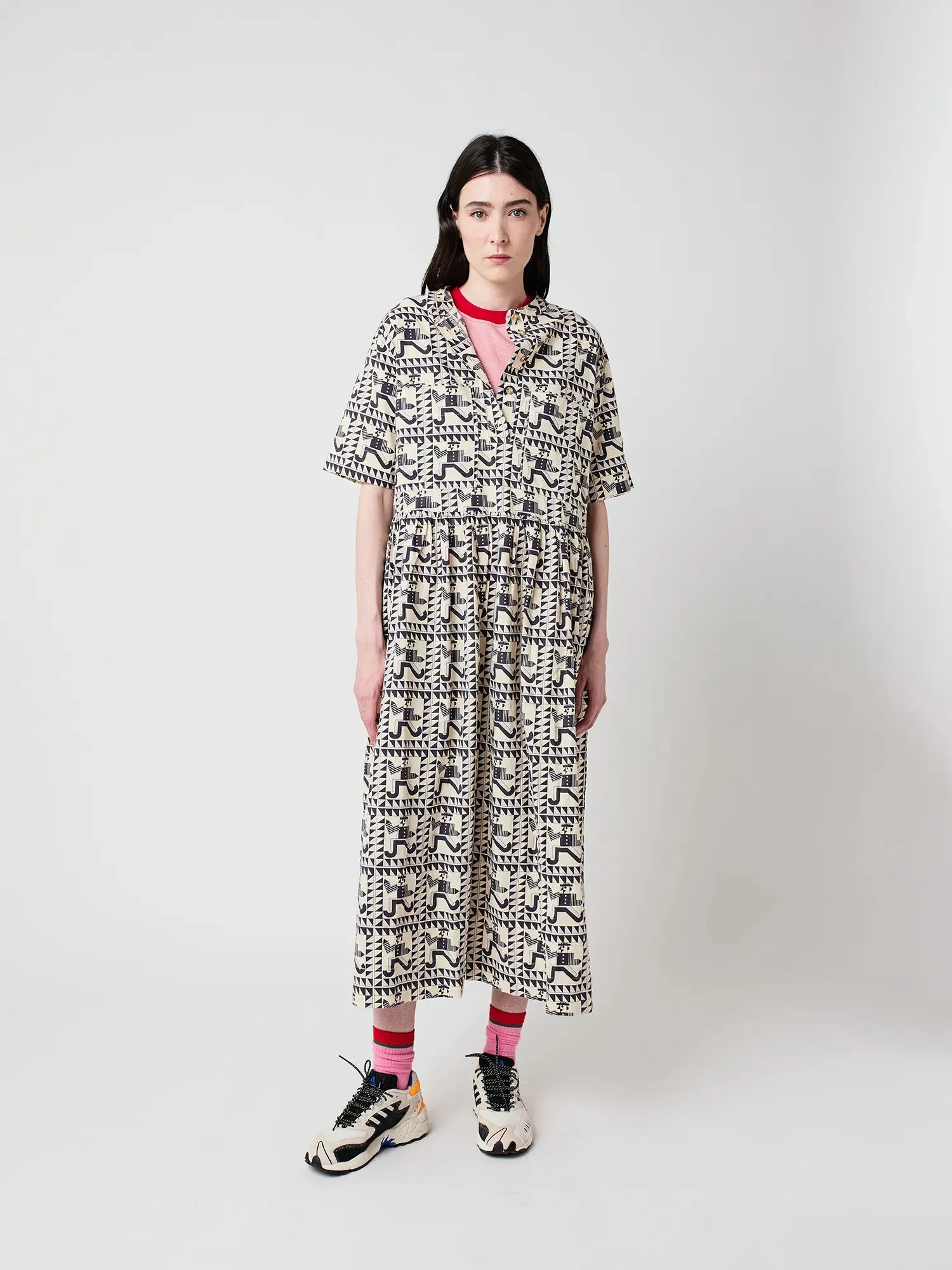 Mr Pencil pattern midi dress sold by Bobo Choses product image thumbnail 5