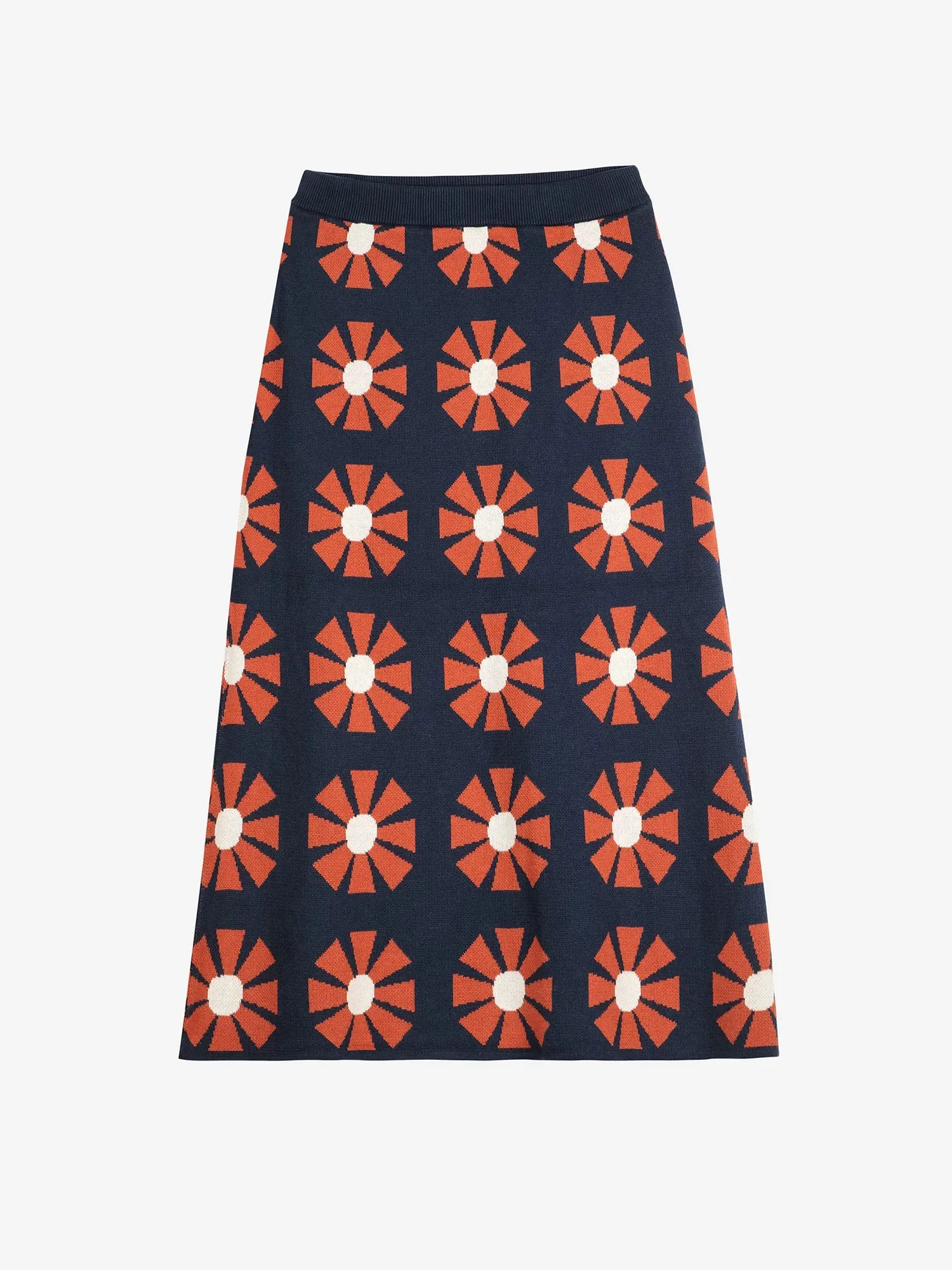 Flower jacquard midi knitted skirt sold by Bobo Choses product image thumbnail 2