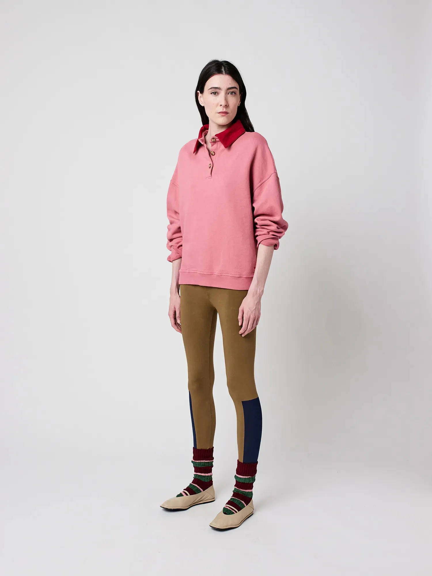 Color Block cotton leggings sold by Bobo Choses product image thumbnail 4