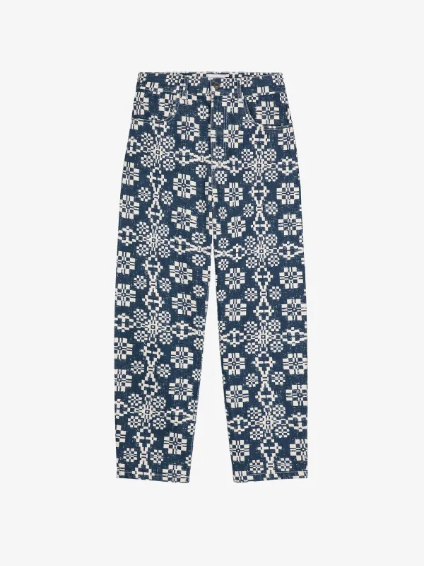 Kaleidoscope pattern high waist jeans sold by Bobo Choses