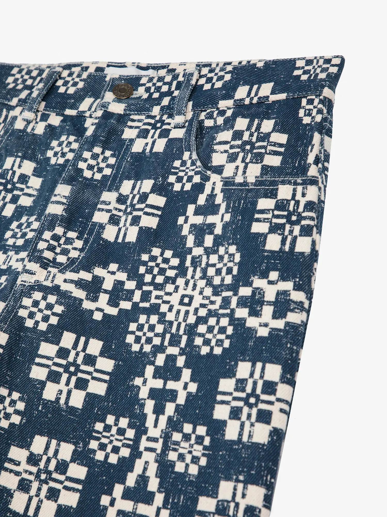 Kaleidoscope pattern high waist jeans sold by Bobo Choses product image thumbnail 4