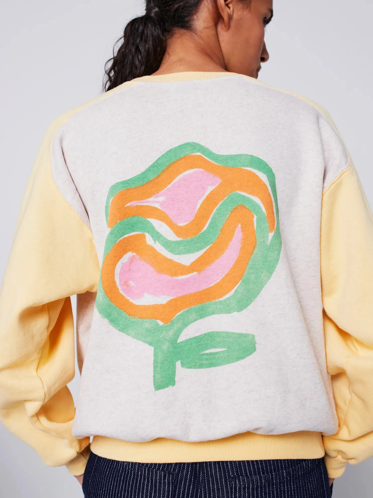 Carnation flower relaxed sweatshirt sold by Bobo Choses