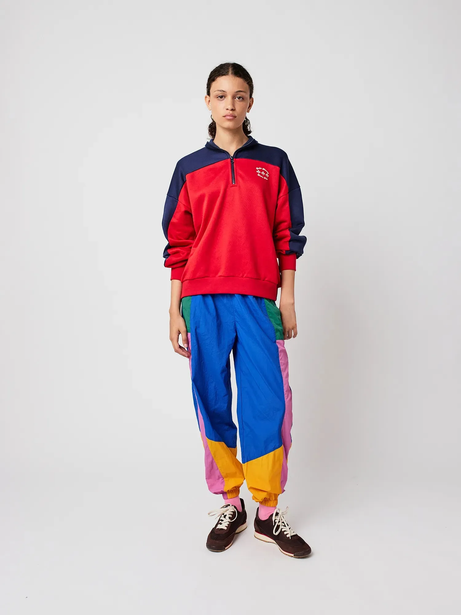Half zip color block sweatshirt sold by Bobo Choses product image thumbnail 4