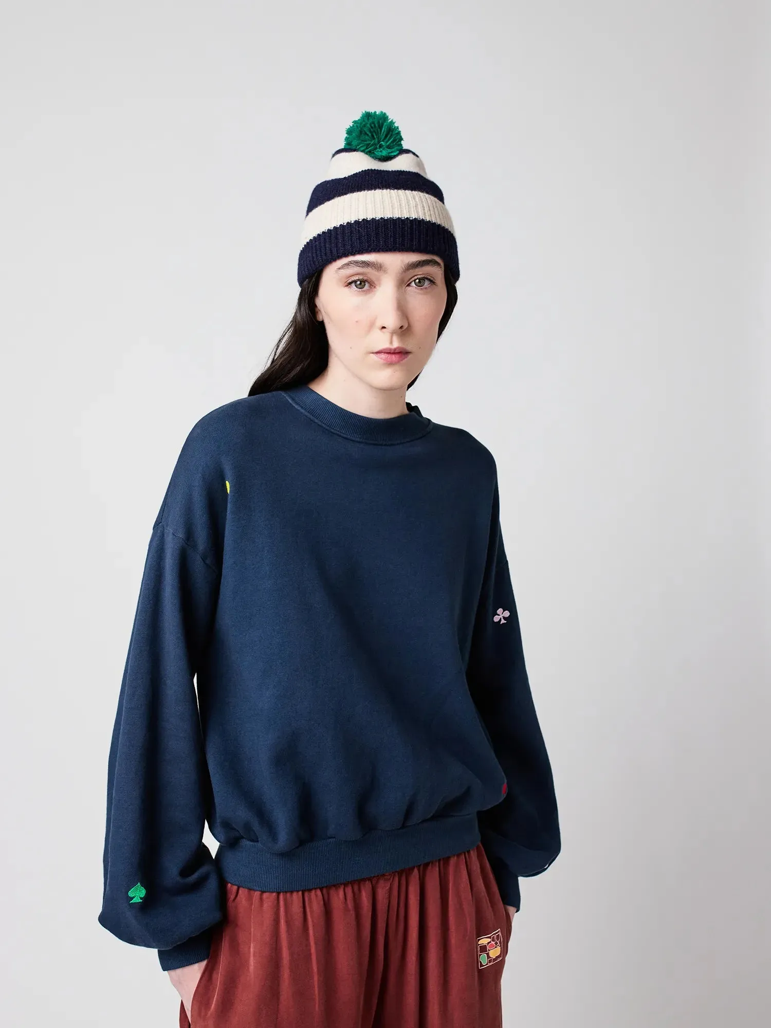 Navy relaxed sweatshirt sold by Bobo Choses product image thumbnail 2