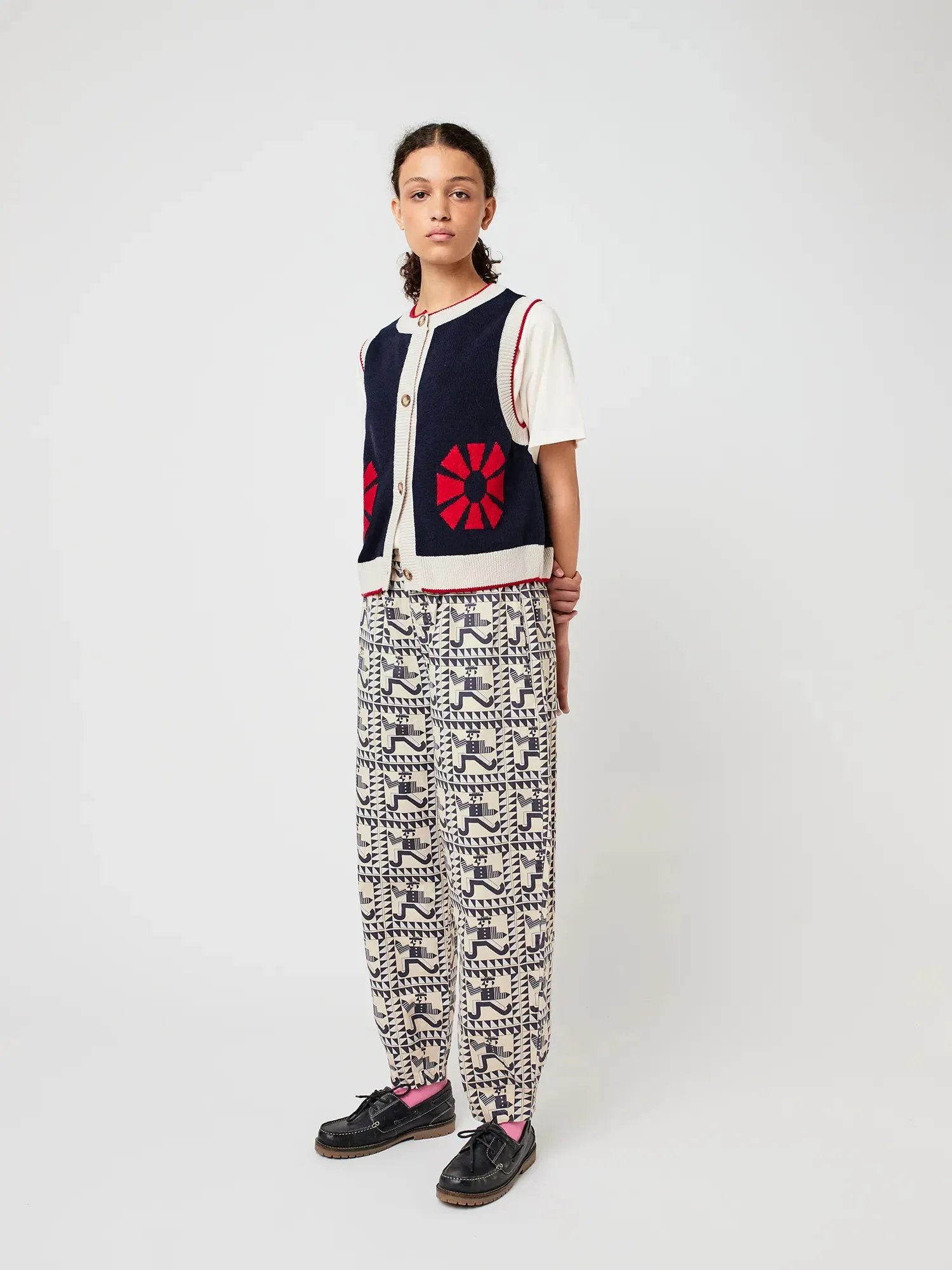 Flower knitted vest sold by Bobo Choses product image thumbnail 4