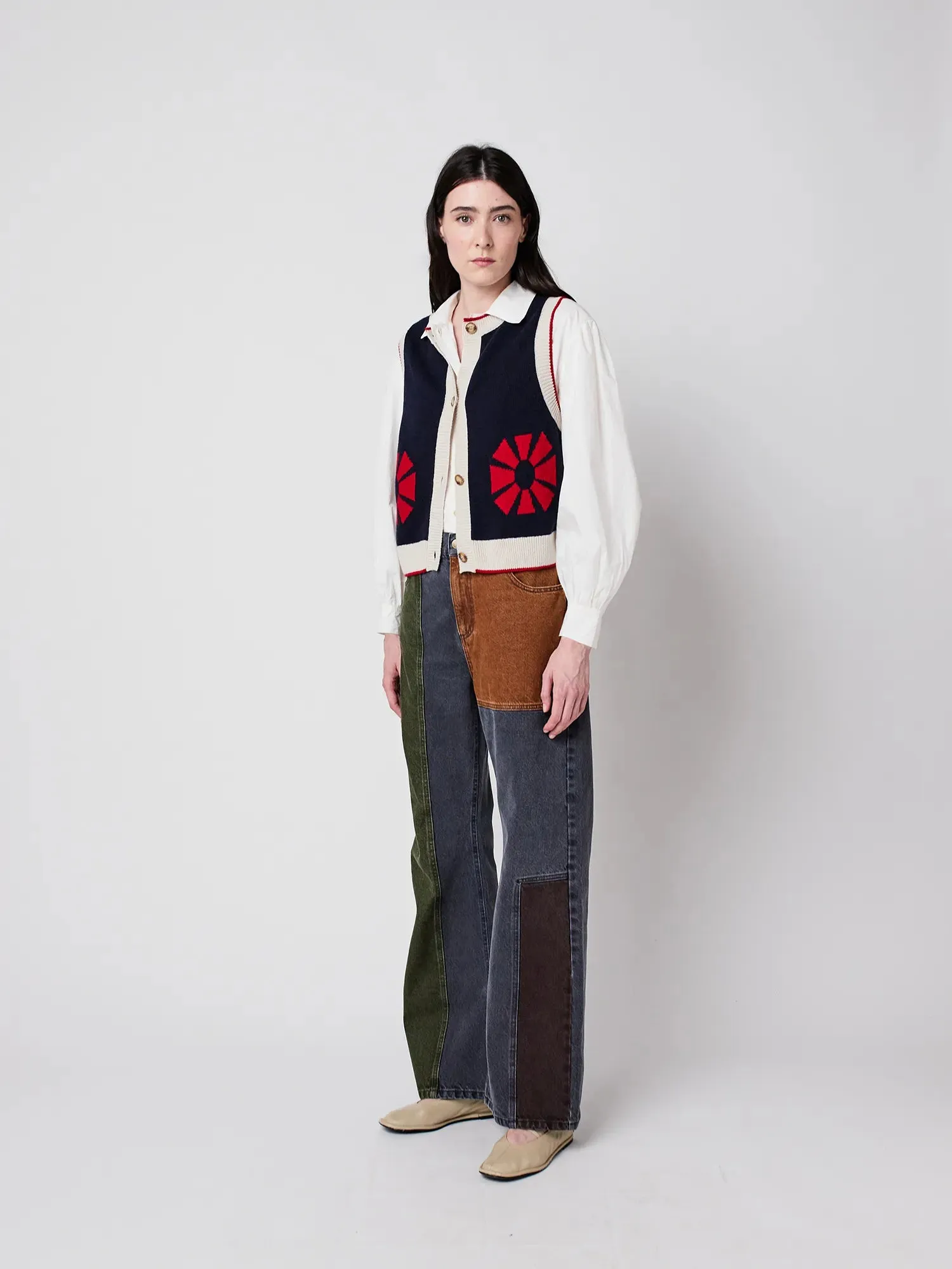 Flower knitted vest sold by Bobo Choses product image thumbnail 5