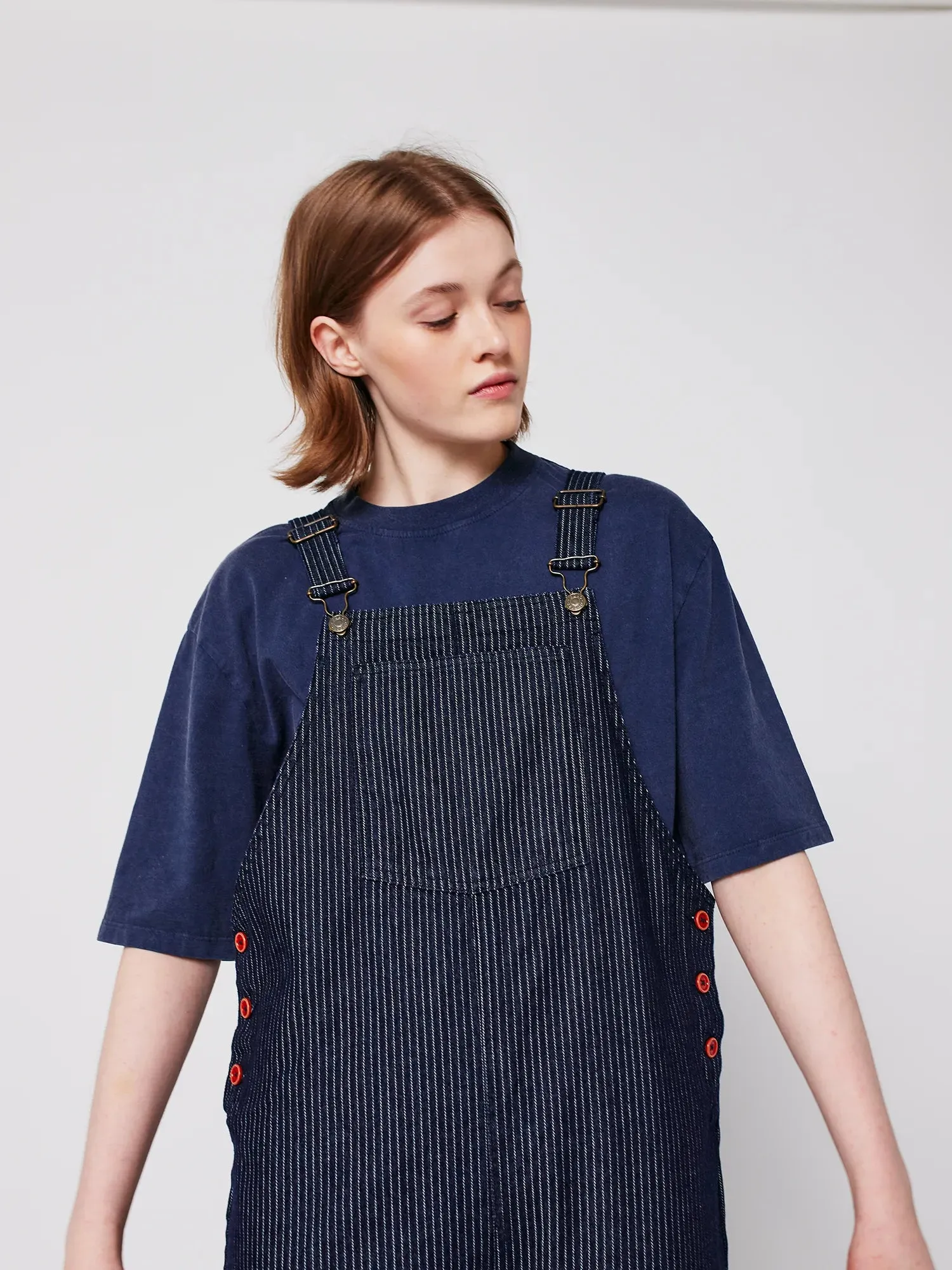 Denim stripe dungaree sold by Bobo Choses product image thumbnail 5