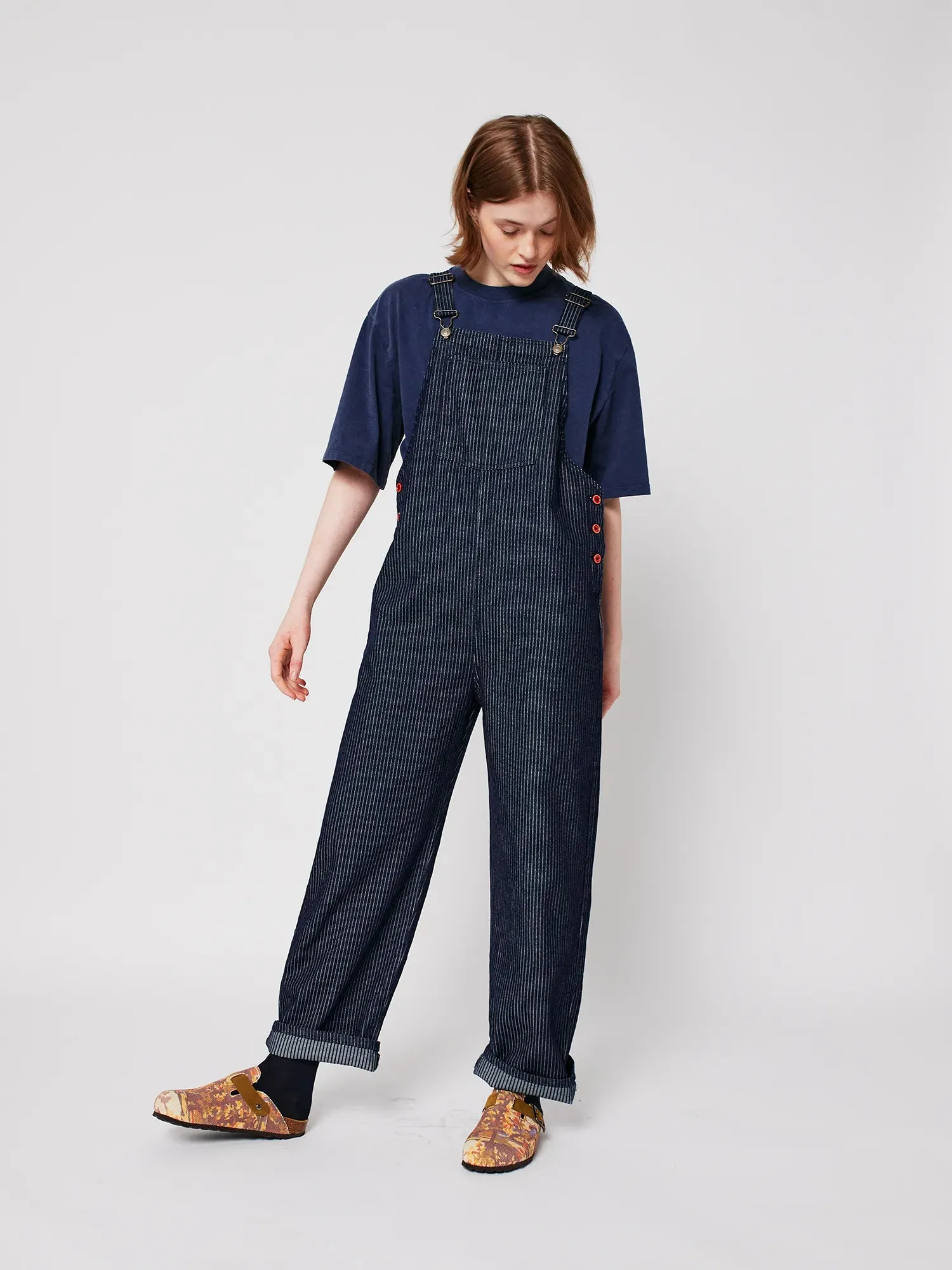 Denim stripe dungaree sold by Bobo Choses