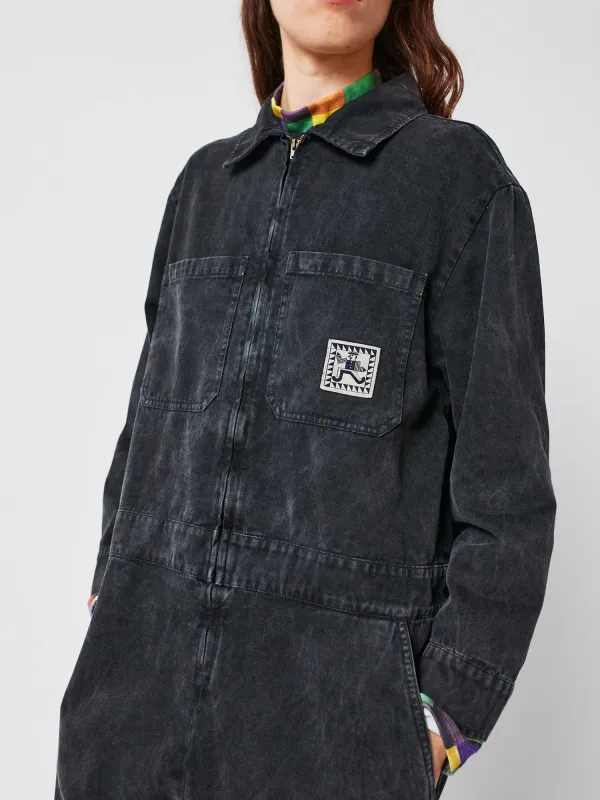 Denim zip-up jumpsuit sold by Bobo Choses